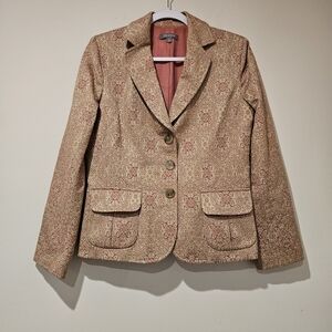 Ann Taylor Women's  Textured  Blazer, Size 8, Multicolor